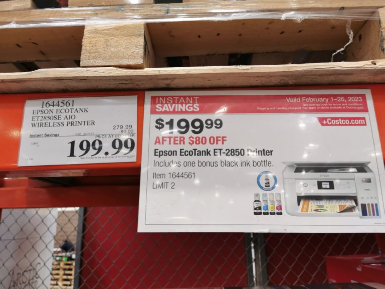 Costco 1644561 Epson Ecotank Et 2850 Special Edition Wireless Printer Tag Costcochaser 7912