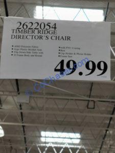 Timber Ridge Folding Director S Chair CostcoChaser   Costco 2622054 Timber Ridge Folding Directors Chair Tag 225x300 