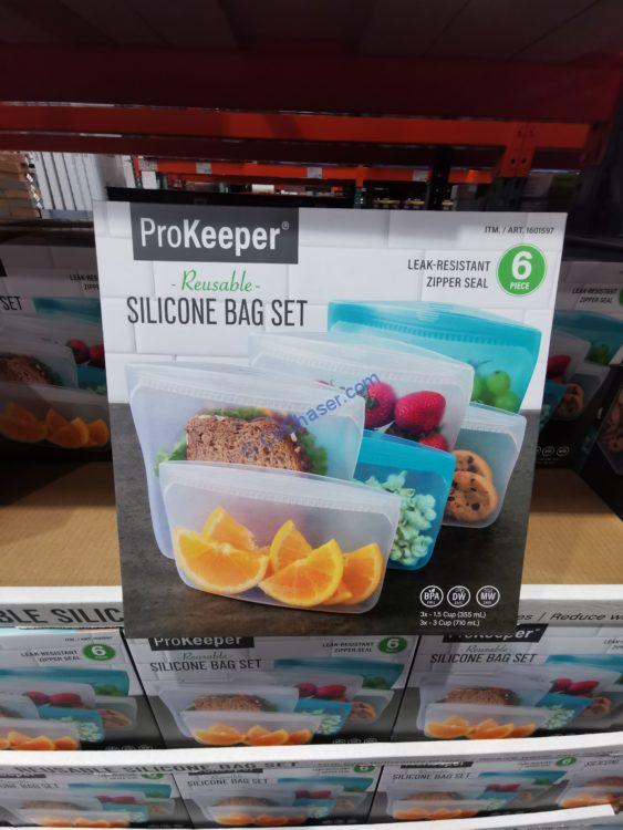 ProKeeper Reusable Silicone Bag Set (6 Piece)