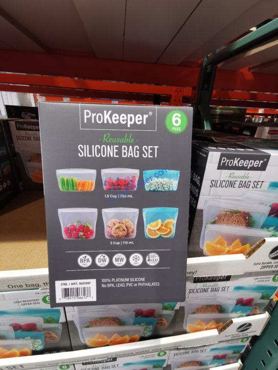 Prokeeper 6 Piece Reusable Silicone Bag Set Costcochaser