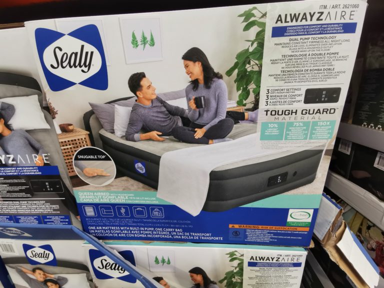 Sealy AlwayzAire Tough Guard Queen 18” Airbed CostcoChaser