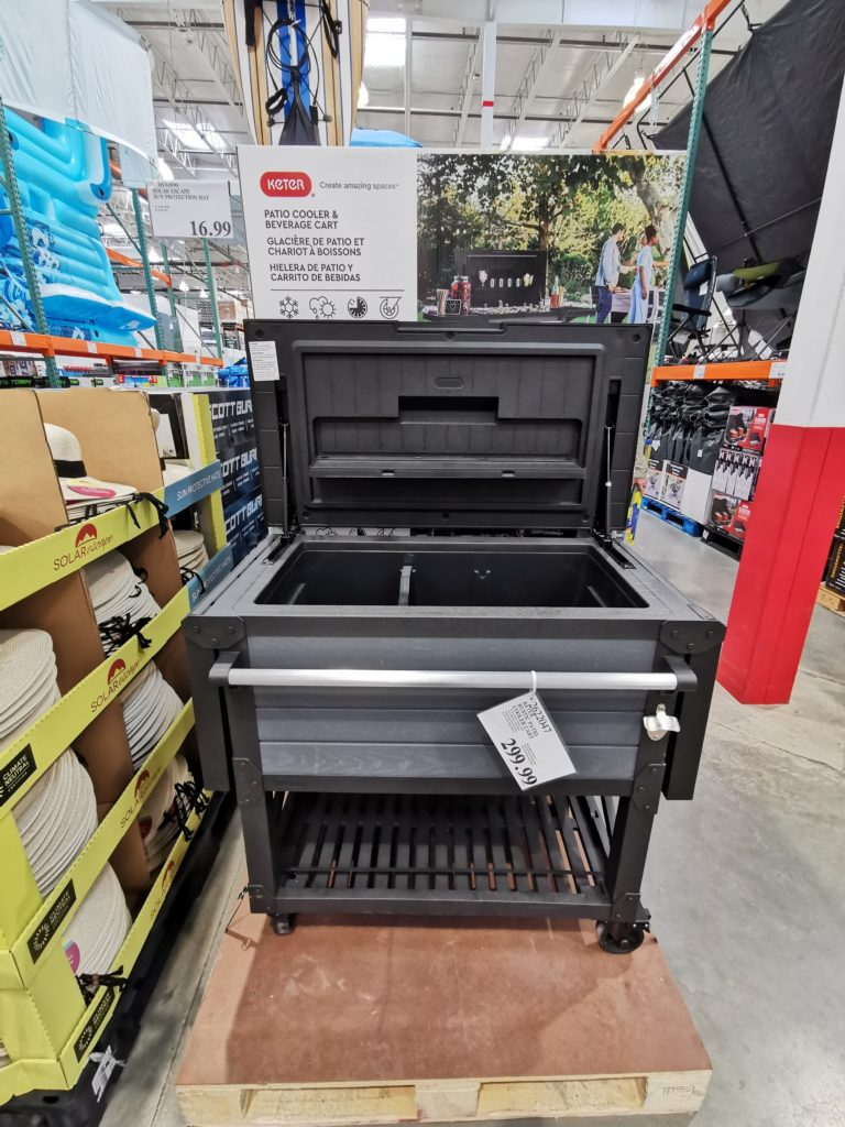 Keter Rustic Patio Cooler Cart CostcoChaser