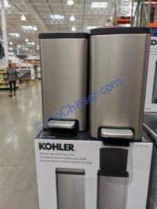 Costco-1451136-Kohler-6L-Stainless-Steel-2PK-Trash-Can