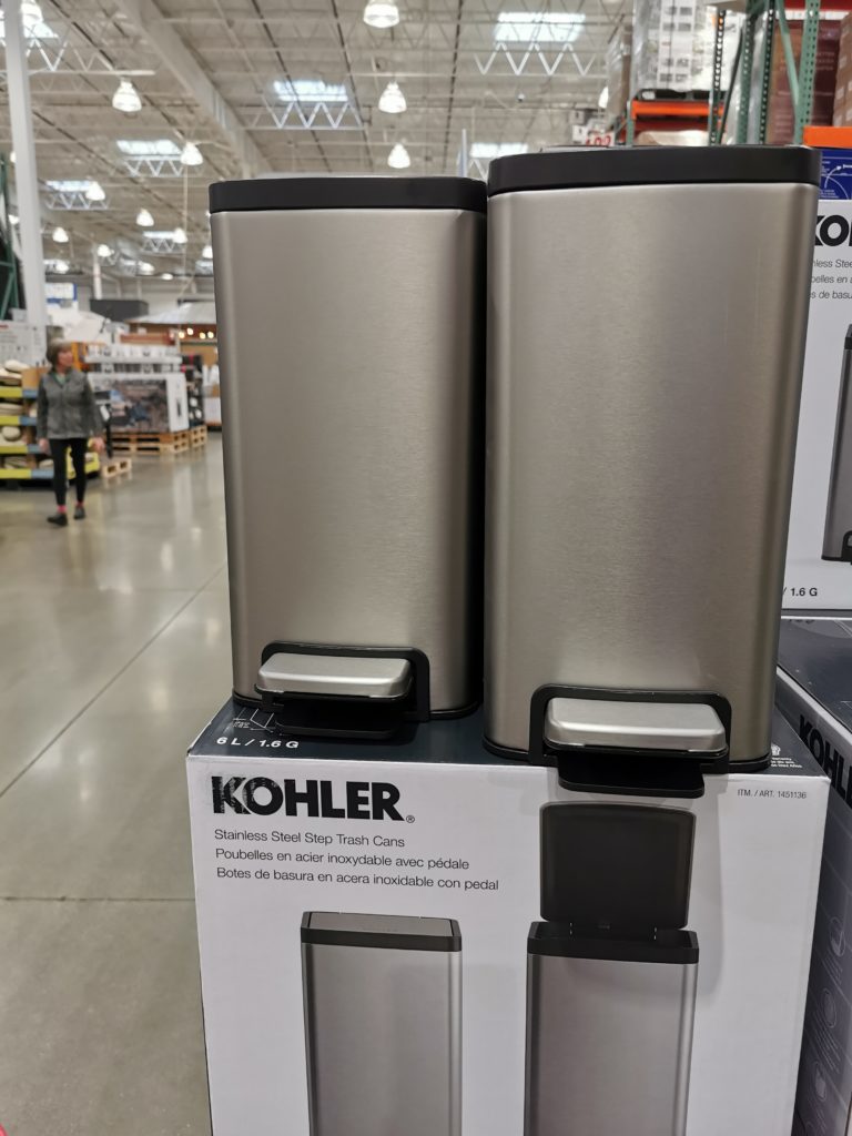 Kohler 6L Stainless Steel 2PK Trash Can CostcoChaser