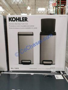 Costco-1451136-Kohler-6L-Stainless-Steel-2PK-Trash-Can1