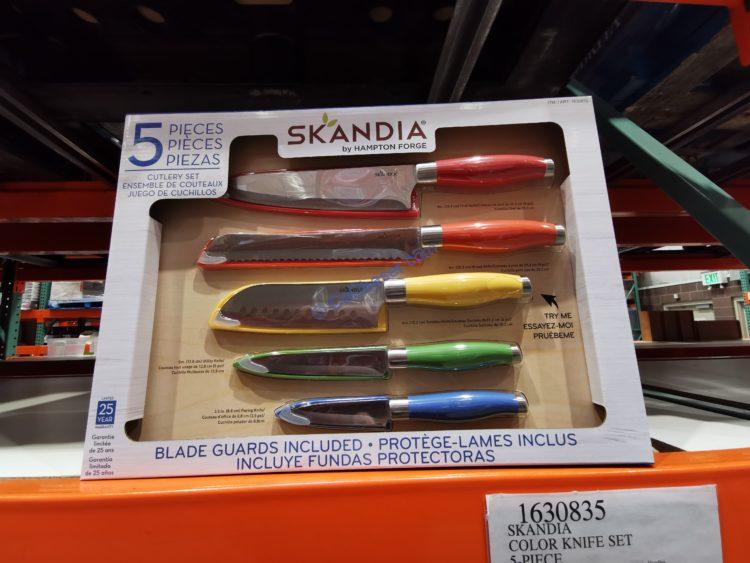 Skandia by Hampton Force 5-Piece Cutlery Set w/Blade Guards NEW