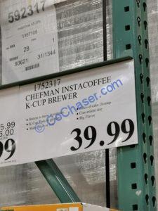 Costco-1752317-Chefman-InstaCoffee-Max-K-Cup-Single-Serve-Brewer-tag