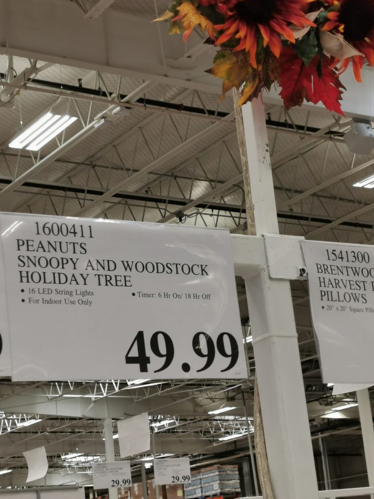 Costco1600411PeanutsSnoopyWoodstockHolidayTreetag CostcoChaser