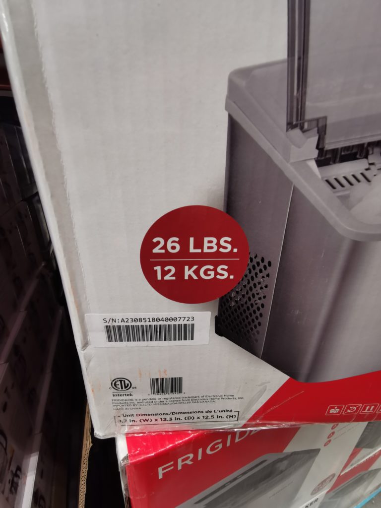 Costco1543587FrigidaireCountertopIceMakerEFIC120SSSC8
