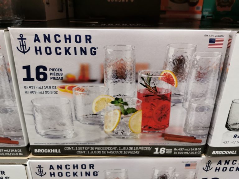 Anchor Hocking Brockhill Drinkware Set Piece Costcochaser