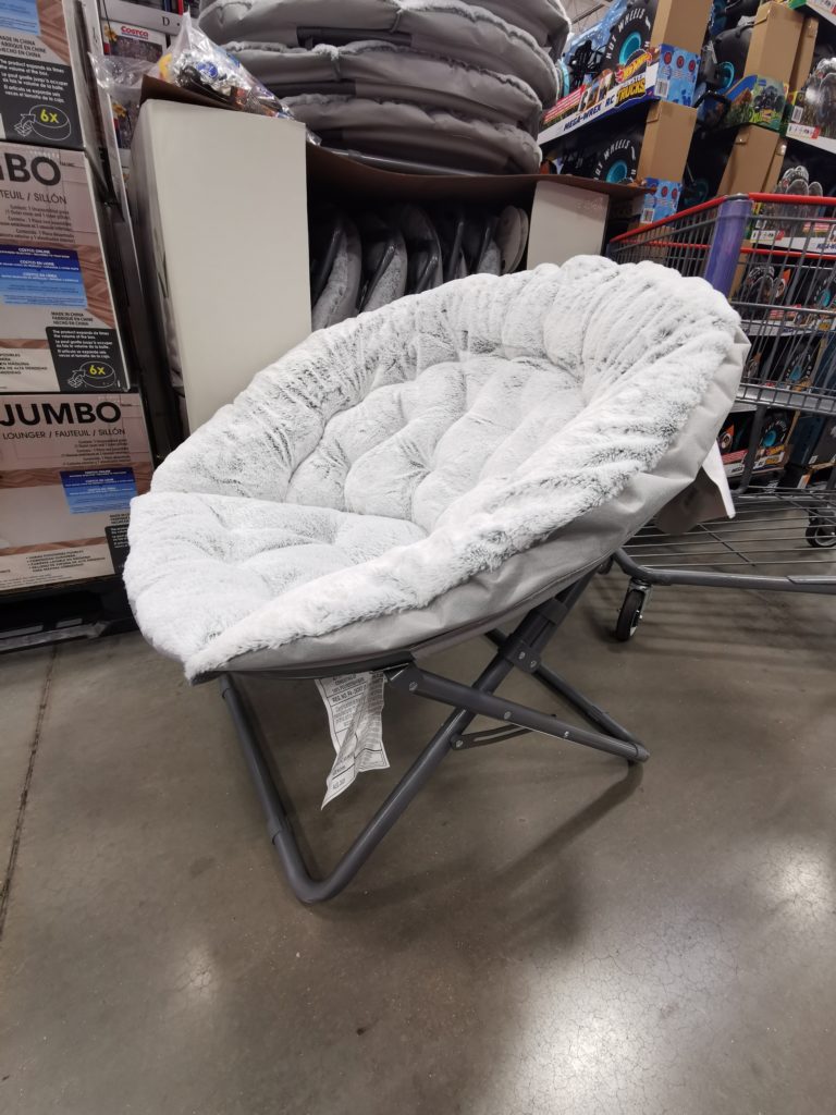 Urban Lounge Oversized Faux Fur Saucer Chair CostcoChaser   Costco 1761111 Urban Lounge Oversized Fau Fur Saucer Chair3 768x1024 