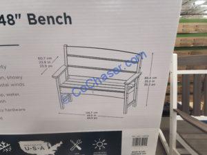 Costco-1726296-POLYWOOD-Long-Beach-48-Garden-Bench-size