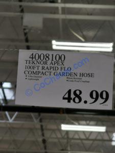 Costco-4008100-Rapid-Flo-100ft-Compact-Garden-Hose-tag