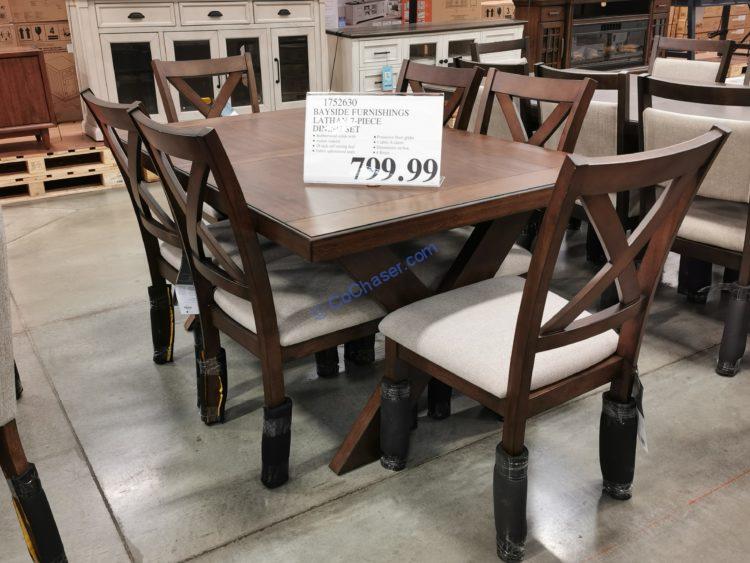Bayside Furnishings Lathan 7-piece Dining Set, Model  CSC7PD-14