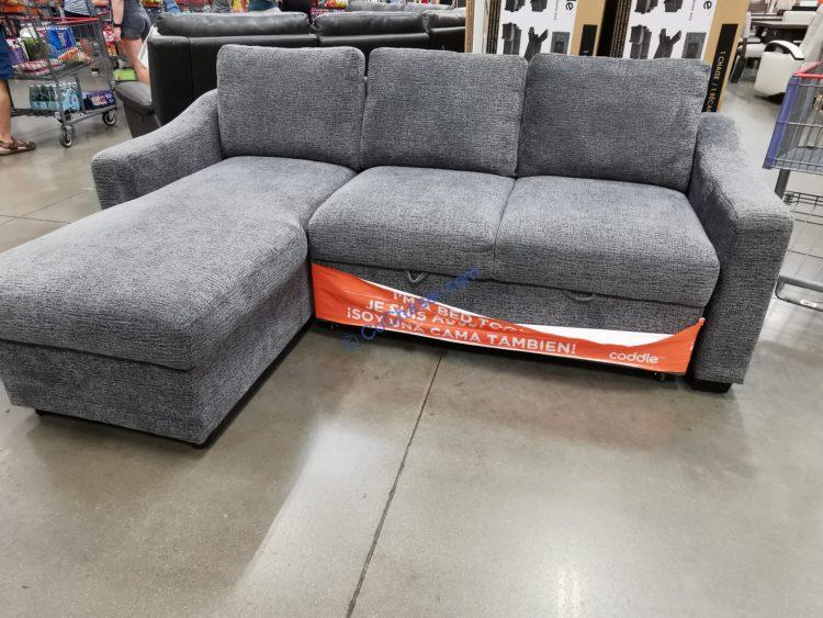 Coddle Aria Fabric Sleeper Sofa with Reversible Chaise