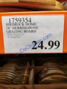 Costco-1759354-BirdRock-Home-18-Herringbone-Grazing-Board-tag